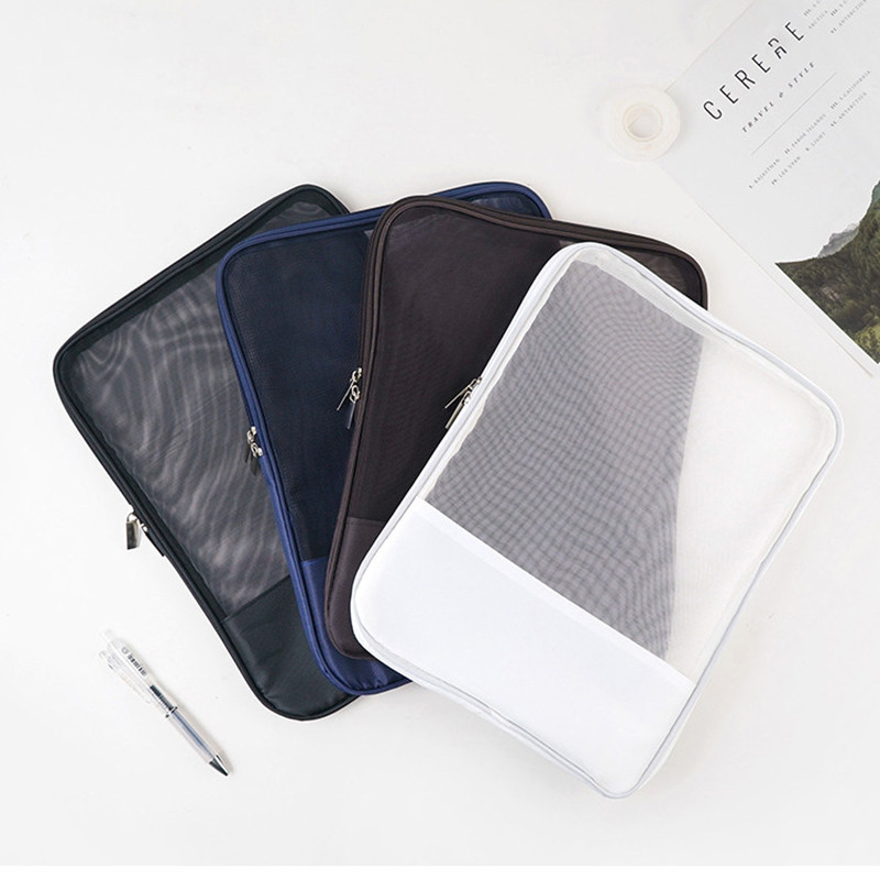 Prozirna torba za vizualne datoteke Prijenosna rešetka Pohrana poslovnih dokumenata Zatvarač Džepni uredski organizator Potrepštine Alati Pribor
