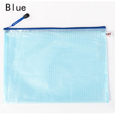Α4 τσάντα αρχείου Διαφανές πλέγμα Διπλή σφράγιση Ασφαλής φάκελος Εγγράφων Organizer τσάντα Αποθήκευση Σχολική τσάντα γραφείου Θήκη χαρτιού για τσάντα αρχείων