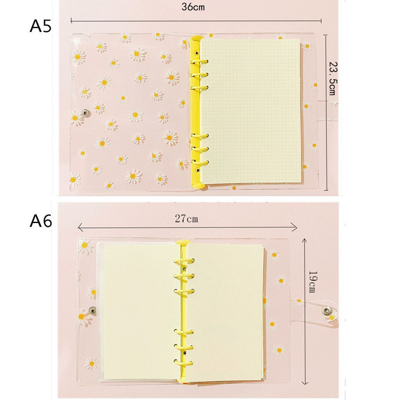 Rechizite școlare noi Papetarie Fișier Depozitare Dosare transparente A5A6 Binder Buzunare Binder Notebook