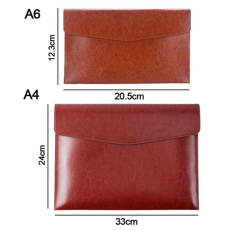 A4 A6 Kožna mapa s datotekama Paket s podacima Organizator s dokumentima Modna aktovka s podacima Ugovor Računi Torba s datotekama Školski uredski pribor