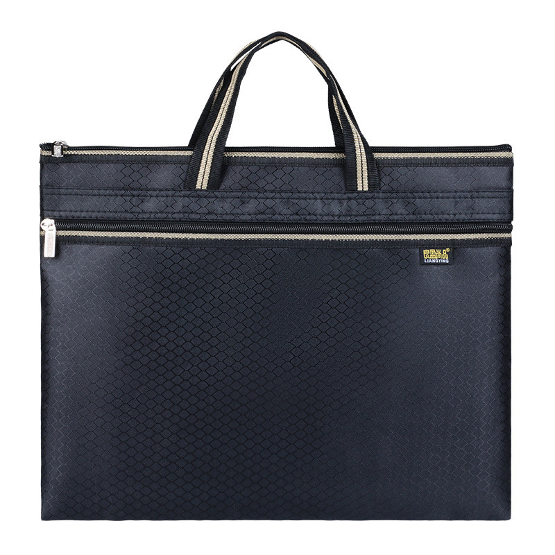 Servietă rezistentă la apă, pânză, portabilă, de mare capacitate, A4, pentru documente