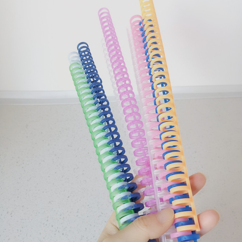 Bandă de legare cu cataramă cu inel de legare de 12 mm mașină perforată A4 / 30 găuri B5 / 26 găuri pentru documente, lanț de hârtie în foițe libere din plastic