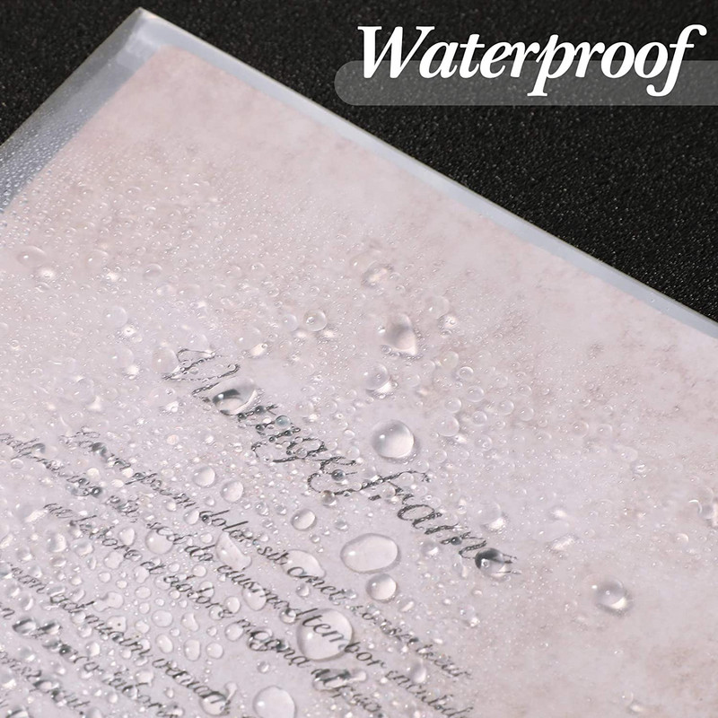 5 vnt mažų skaidraus plastiko vokų A7 dydžio skaidrių vokų aplankas su užsegamu kabliuku ir kilpos laikikliu kvito kortelei