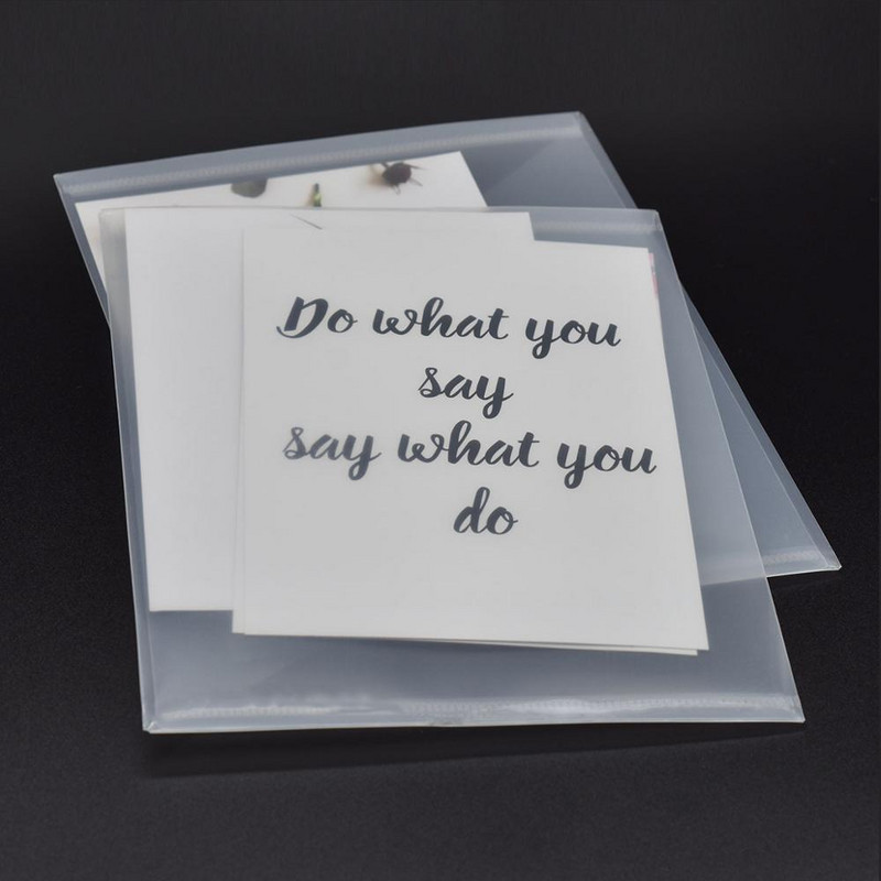 10PCS/Set 14x19 cm Prozirne mape s datotekama Plastične vrećice za pohranu za kalupe za rezanje Markice Šablone Držači za organizatore