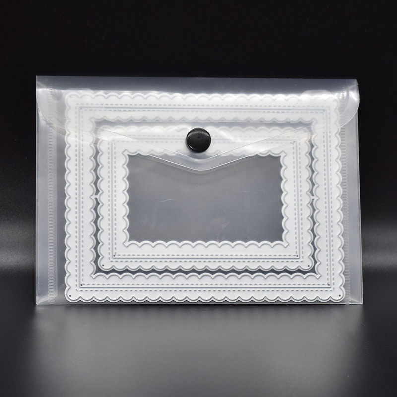 3kom/komplet A7 Kreativna jednostavna prozirna matirana kopča Vreća za datoteke Plastična vrećica za podatke Vrećica za račune Torba za pohranu studentskog uredskog materijala