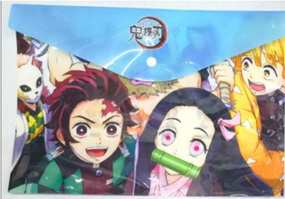 A4 Anime Demon Slayer Kimetsu No Yaiba Kamado Tanjirou Nezuko Mapa Datoteka Torba Dokument Organizator Torba Za pohranu Pribor Poklon