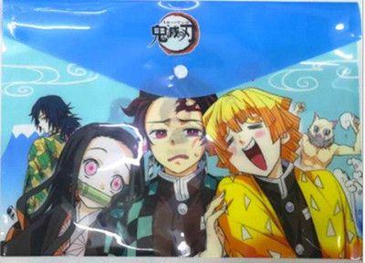 A4 Anime Demon Slayer Kimetsu No Yaiba Kamado Tanjirou Nezuko Mapa Datoteka Torba Dokument Organizator Torba Za pohranu Pribor Poklon