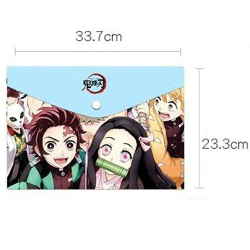 A4 Anime Demon Slayer Kimetsu No Yaiba Kamado Tanjirou Nezuko Mapa Datoteka Torba Dokument Organizator Torba Za pohranu Pribor Poklon