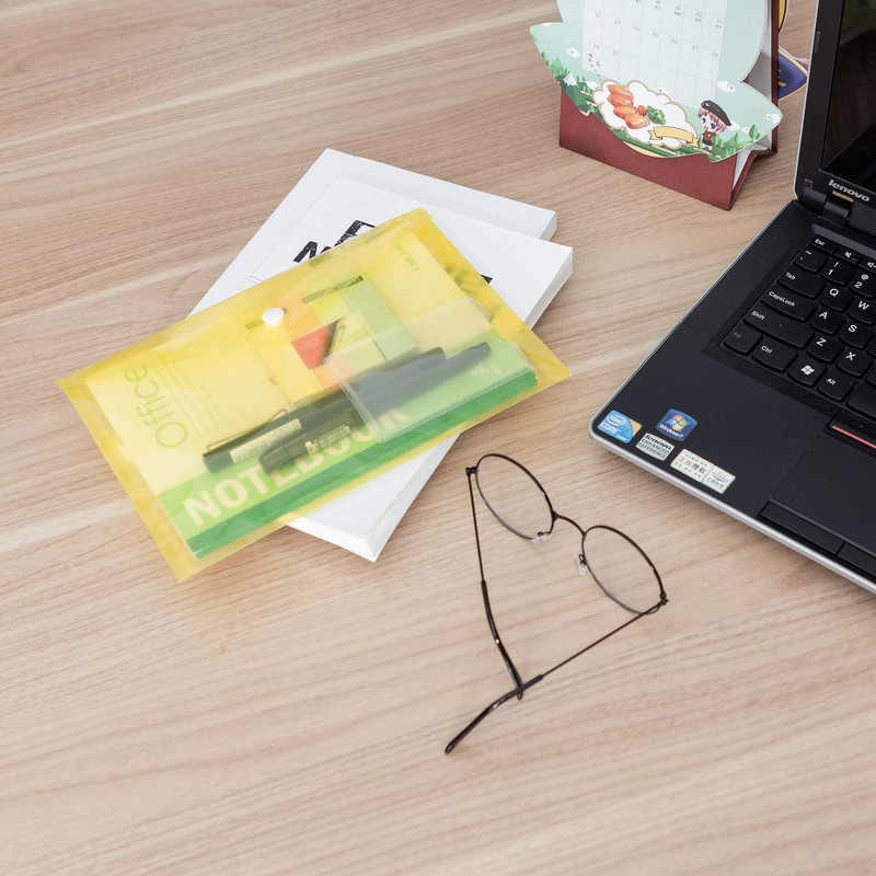 5db/szett A5-ös poliboríték mappa pattintható gombbal átlátszó vízálló műanyag dokumentumvédő rendszerező iskolai otthoni irodába