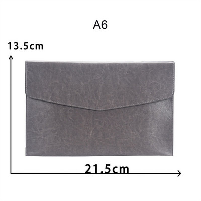 Φάκελος δερμάτινου αρχείου A4 A6 Snap Close Document Organizer Δεδομένα Συμβόλαιο Λογαριασμού Τσάντα αρχείου Τσάντα αποθήκευσης εγγράφων Αναλώσιμα γραφείου