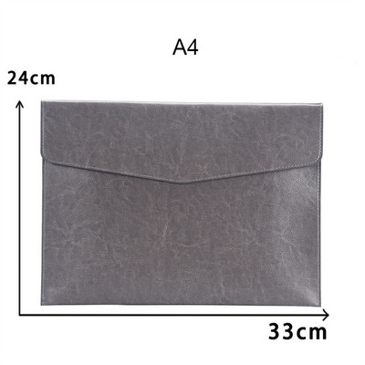 Φάκελος δερμάτινου αρχείου A4 A6 Snap Close Document Organizer Δεδομένα Συμβόλαιο Λογαριασμού Τσάντα αρχείου Τσάντα αποθήκευσης εγγράφων Αναλώσιμα γραφείου
