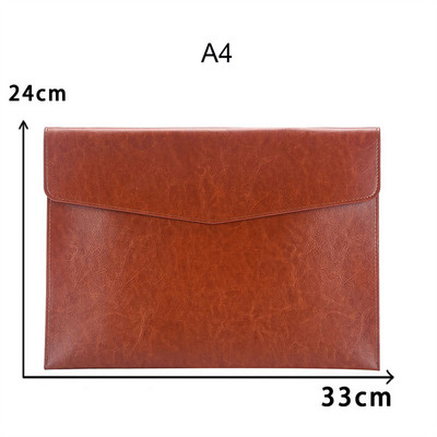 Φάκελος δερμάτινου αρχείου A4 A6 Snap Close Document Organizer Δεδομένα Συμβόλαιο Λογαριασμού Τσάντα αρχείου Τσάντα αποθήκευσης εγγράφων Αναλώσιμα γραφείου