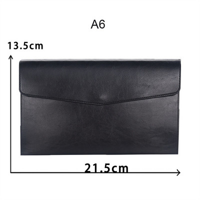 Φάκελος δερμάτινου αρχείου A4 A6 Snap Close Document Organizer Δεδομένα Συμβόλαιο Λογαριασμού Τσάντα αρχείου Τσάντα αποθήκευσης εγγράφων Αναλώσιμα γραφείου