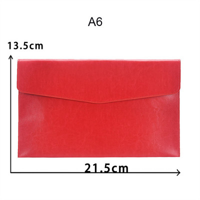 Φάκελος δερμάτινου αρχείου A4 A6 Snap Close Document Organizer Δεδομένα Συμβόλαιο Λογαριασμού Τσάντα αρχείου Τσάντα αποθήκευσης εγγράφων Αναλώσιμα γραφείου