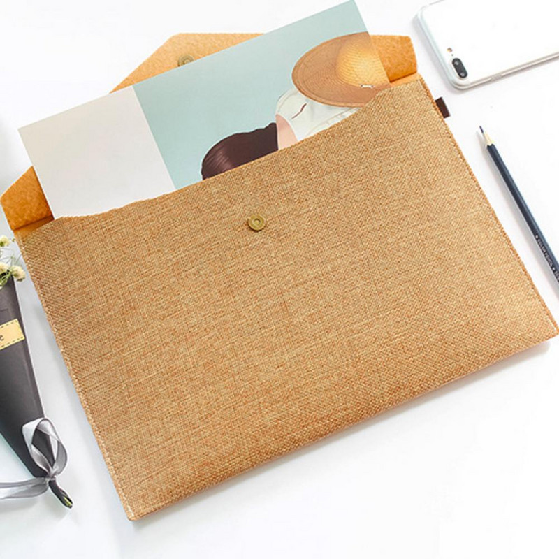Torba za datoteke Višekratna upotreba Unikatno pohranjivanje konferencijskih materijala A4 Snap gumb Organizator datoteka Torba za pohranu datoteka Uredski pribor