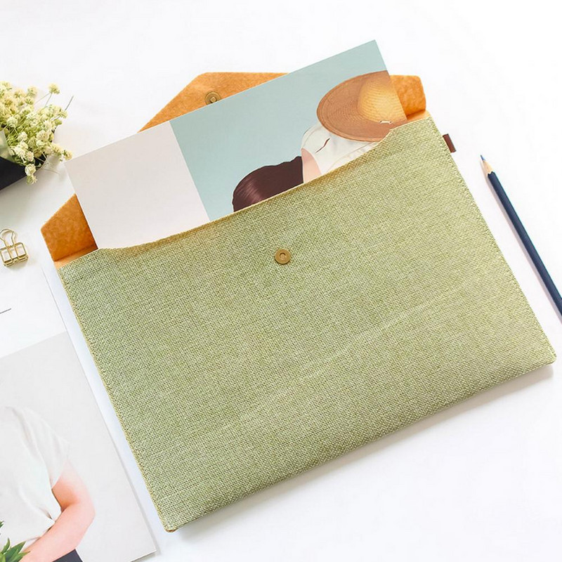 Torba za datoteke Višekratna upotreba Unikatno pohranjivanje konferencijskih materijala A4 Snap gumb Organizator datoteka Torba za pohranu datoteka Uredski pribor