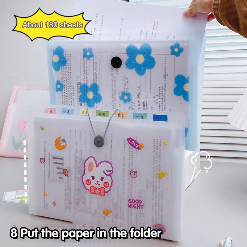 Rasprostranjena mapa dokumenata Plastični organizator dokumenata Višeslojna A4 datoteka Torba za pohranu dokumenata Pohrana