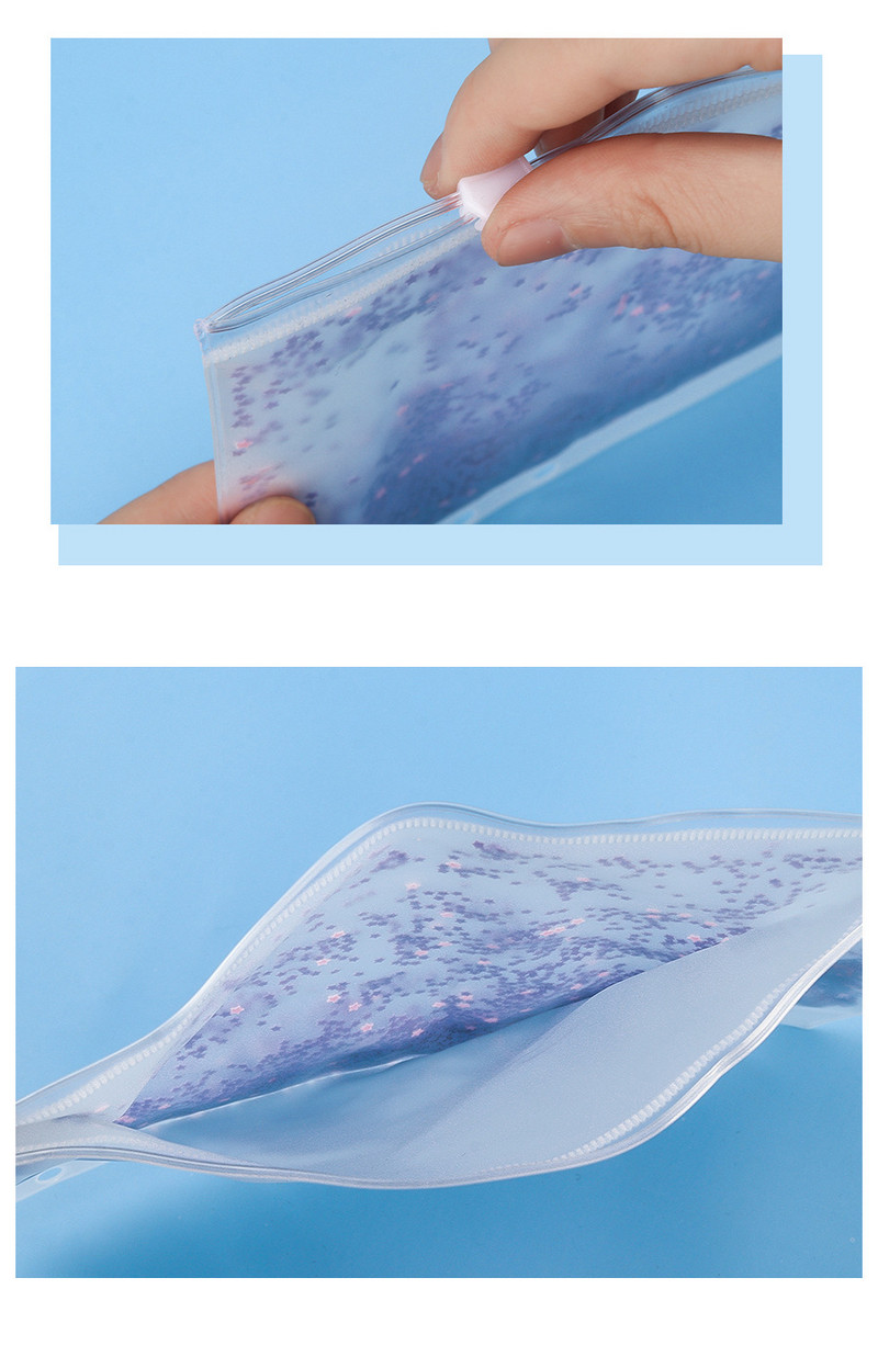 A6 segtuvų kišenės Užtrauktukas Patogus skaidrios spalvos PVC aplankai 6 žiedų nešiojamojo kompiuterio segtuvai Failai Ataskaitos Segtuvų maišeliai Biuro reikmenys