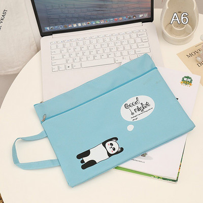 A4 držač datoteka, prijenosna Oxford tkanina, torba za datoteke s dvostrukim patentnim zatvaračem, pribor za pisanje, torba za pohranu školskog pribora za djevojčice