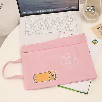 A4 držač datoteka, prijenosna Oxford tkanina, torba za datoteke s dvostrukim patentnim zatvaračem, pribor za pisanje, torba za pohranu školskog pribora za djevojčice