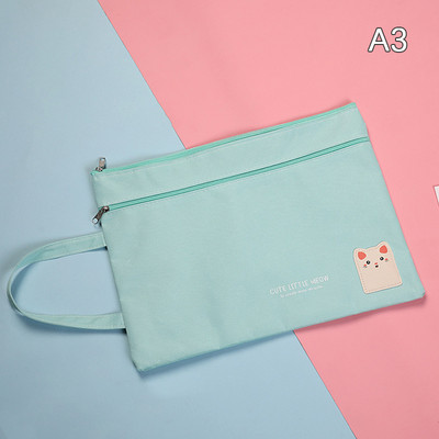 A4 držač datoteka, prijenosna Oxford tkanina, torba za datoteke s dvostrukim patentnim zatvaračem, pribor za pisanje, torba za pohranu školskog pribora za djevojčice