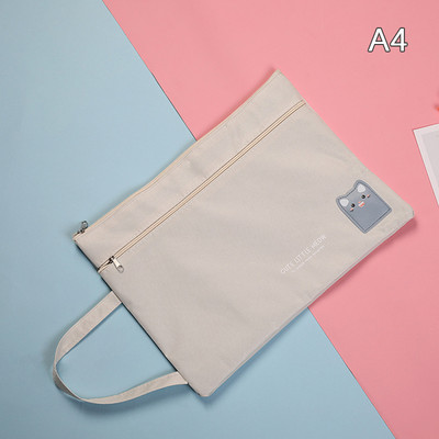 A4 držač datoteka, prijenosna Oxford tkanina, torba za datoteke s dvostrukim patentnim zatvaračem, pribor za pisanje, torba za pohranu školskog pribora za djevojčice