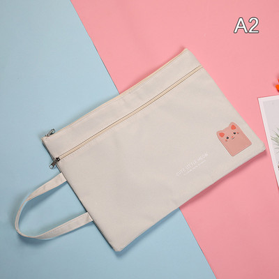 A4 držač datoteka, prijenosna Oxford tkanina, torba za datoteke s dvostrukim patentnim zatvaračem, pribor za pisanje, torba za pohranu školskog pribora za djevojčice