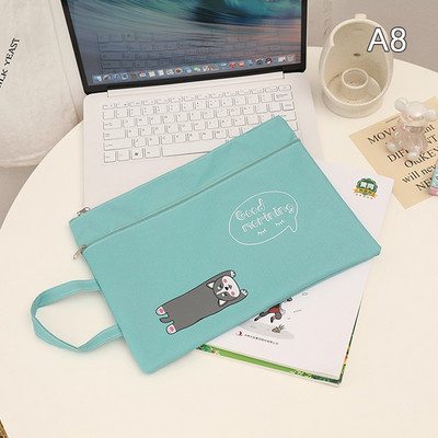 A4 držač datoteka, prijenosna Oxford tkanina, torba za datoteke s dvostrukim patentnim zatvaračem, pribor za pisanje, torba za pohranu školskog pribora za djevojčice