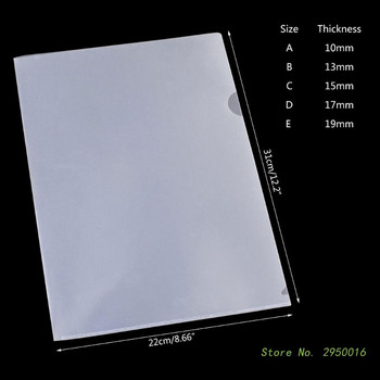 10 τμχ Clear Folders Plastic Project Pockets Φάκελοι εγγράφων 12,2\