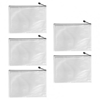 5 db-os irattartó Divatos, könnyen hordozható irattáska A4-es irattáska teszt papírhálós tárolótáska irodai kellékek