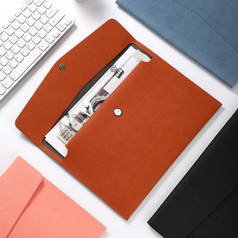 Univerzalna torbica za pohranu datoteka, organizator datoteka od umjetne kože za višekratnu upotrebu, omotnica veličine A4, proširiva mapa s datotekama