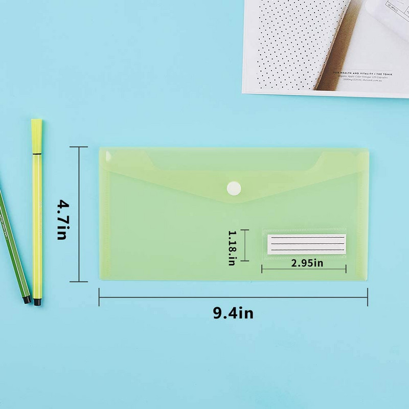 5 pakki A6 läbipaistvad ümbrikud, failikaust arvekott, silditaskuga pliiatsitasku, A6 ümbriku failikott koolikontori koduseks kasutamiseks