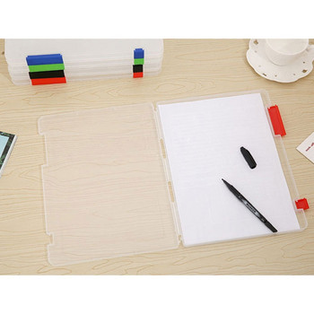 Шест цвята A4/A5 Кутия за файлове Прозрачно бюро Органайзер за документи Хартия Съхранение Офис Училищни аксесоари за деца и възрастни