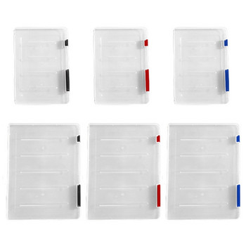 Шест цвята A4/A5 Кутия за файлове Прозрачно бюро Органайзер за документи Хартия Съхранение Офис Училищни аксесоари за деца и възрастни