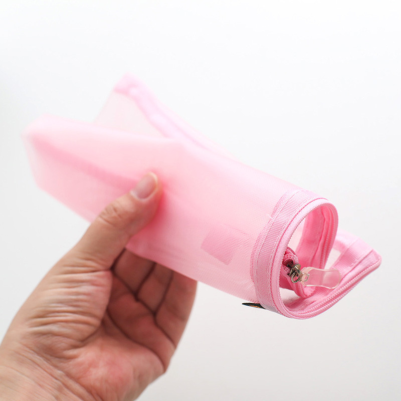 A4-es irathálós táska dokumentumok mappa átlátszó rács dupla cipzáras könnyen hordozható fogantyú irodai utazási iskola A7407