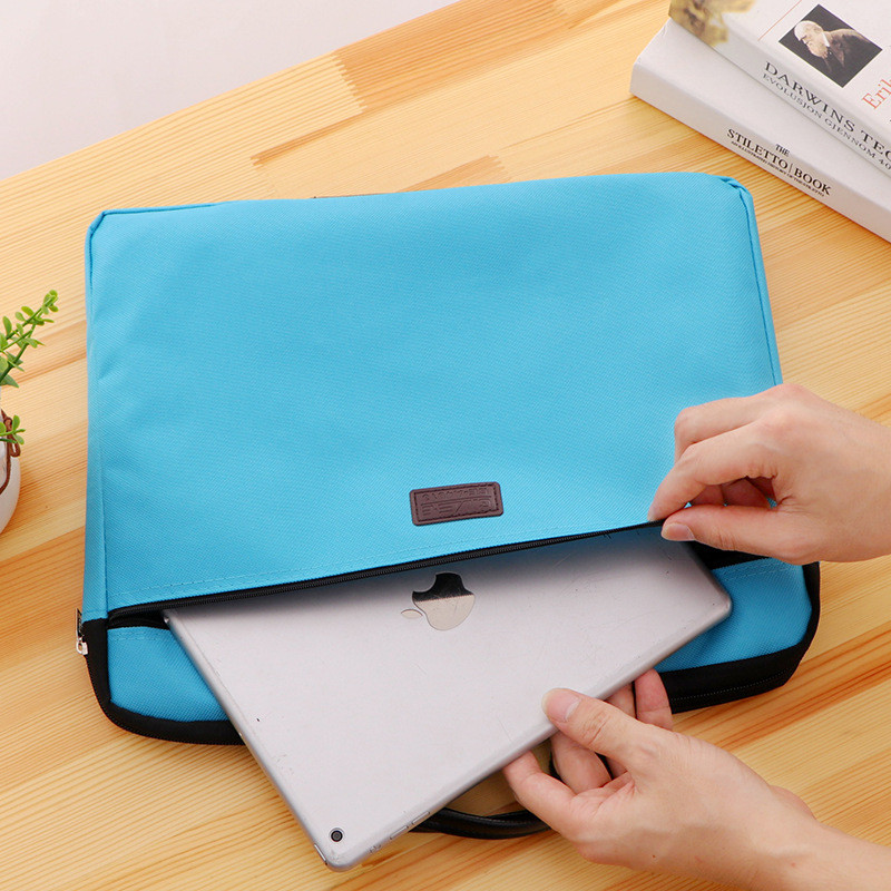 Patvarus knygos A4 formato dokumentų krepšio aplanko laikiklis krepšys su rankena, užsegamas užtrauktuku Trumpa verslo kelionių vyro rankinė raudona juoda