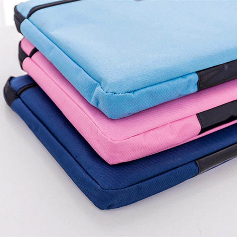 Patvarus knygos A4 formato dokumentų krepšio aplanko laikiklis krepšys su rankena, užsegamas užtrauktuku Trumpa verslo kelionių vyro rankinė raudona juoda