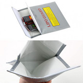 Ανθεκτική τσάντα μπαταρίας σε ασημί χρώμα ανθεκτική σε υψηλές θερμοκρασίες τηλεχειριστηρίου για οικιακή τσάντα μπαταρίας Lipo Τσάντα μπαταρίας