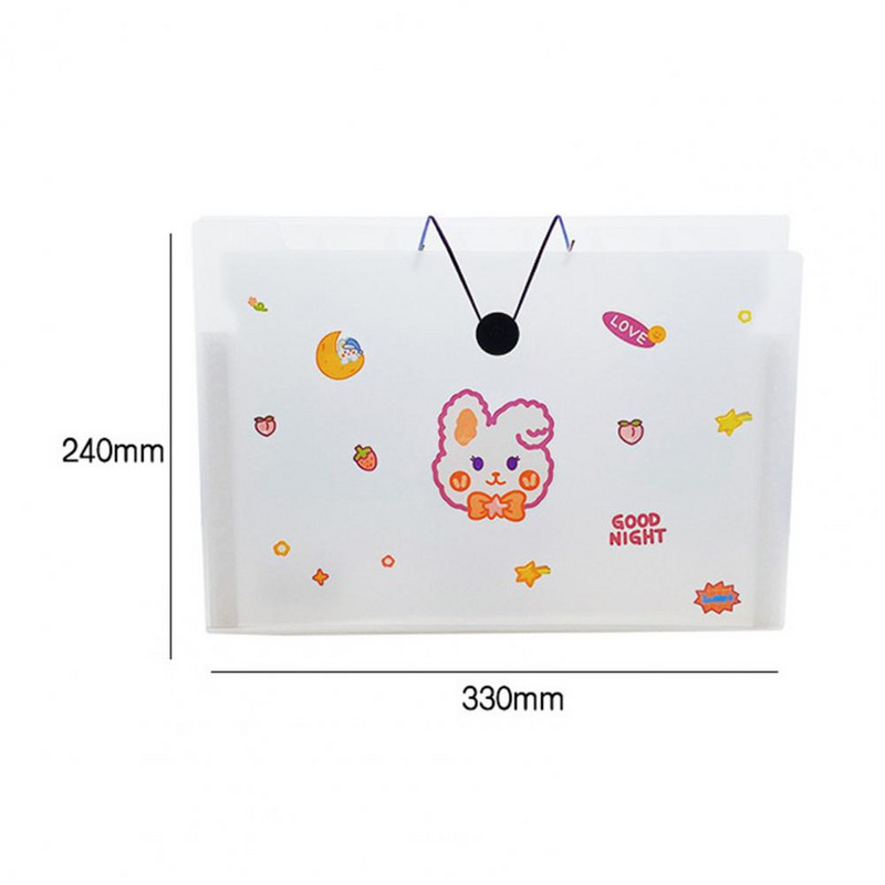 Fájlmappa többrétegű átlátszó porálló nagy kapacitású műanyag 8 rekeszes mapparendező iskolai kellék