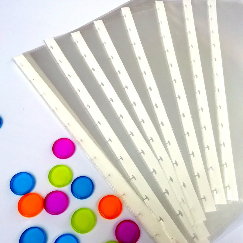 A4 laisvų lapų PVC laikymo laikiklis Grybų skylučių kišenės, padavimo sąsiuvinio įrišimas vidinis puslapių užpildas, skaidrus dokumentų maišelio maišelis