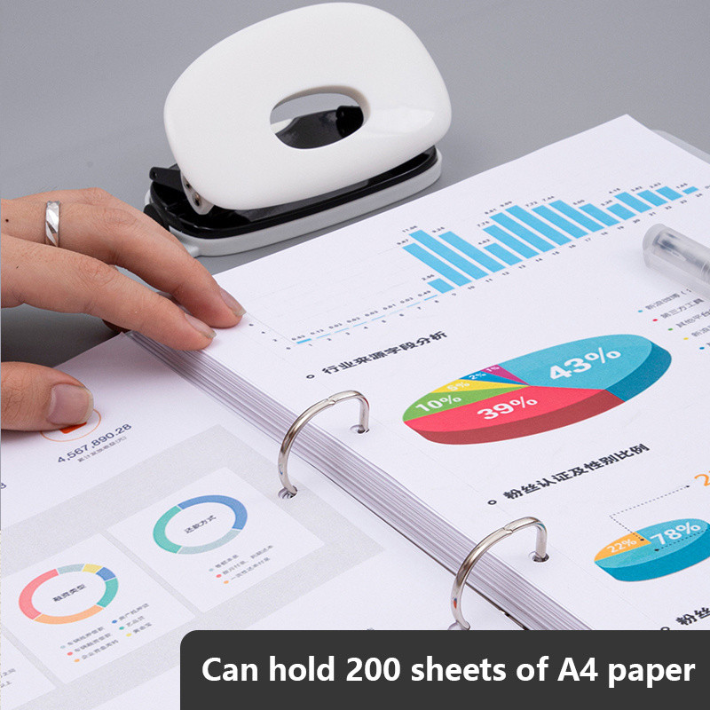 A4 File Storage Box Storage Folder Filing Product 2 Hole Loose-leaf Binder Learning Supplies Office