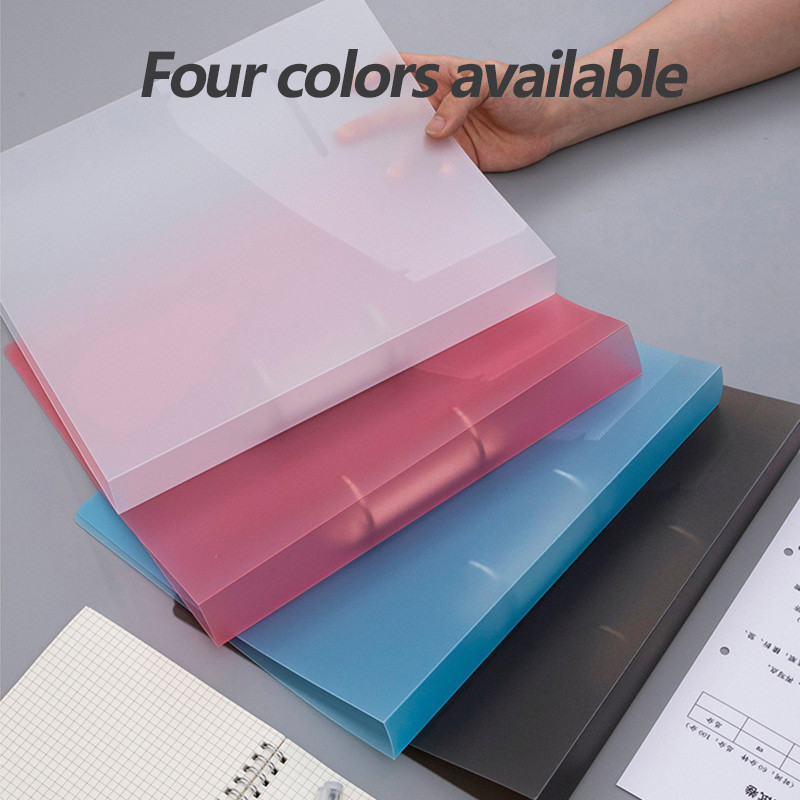 A4 File Storage Box Storage Folder Filing Product 2 Hole Loose-leaf Binder Learning Supplies Office