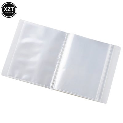 DIY läbipaistev PP fotoalbumi hoiutaskud Raamat A6 kleebispildid Postkaardi lisamine leht Hoiukorraldaja hoidiku kollektsioon