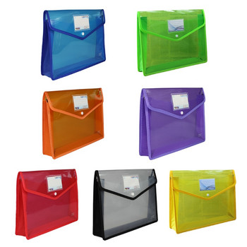 A4 B4 Прозрачен органайзер за съхранение на документи Триизмерна чанта за файлове Папка за хартии за домашен офис
