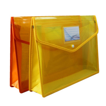 A4 B4 Прозрачен органайзер за съхранение на документи Триизмерна чанта за файлове Папка за хартии за домашен офис