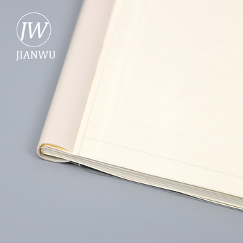 JIANWU 5 τεμ./σετ Α4 έγχρωμος φάκελος morandi Δοκιμαστικό χαρτί και φάκελος αρχείου σφιγκτήρα ράβδου εγγράφων Αναλώσιμα γραφείου για επιχειρήσεις