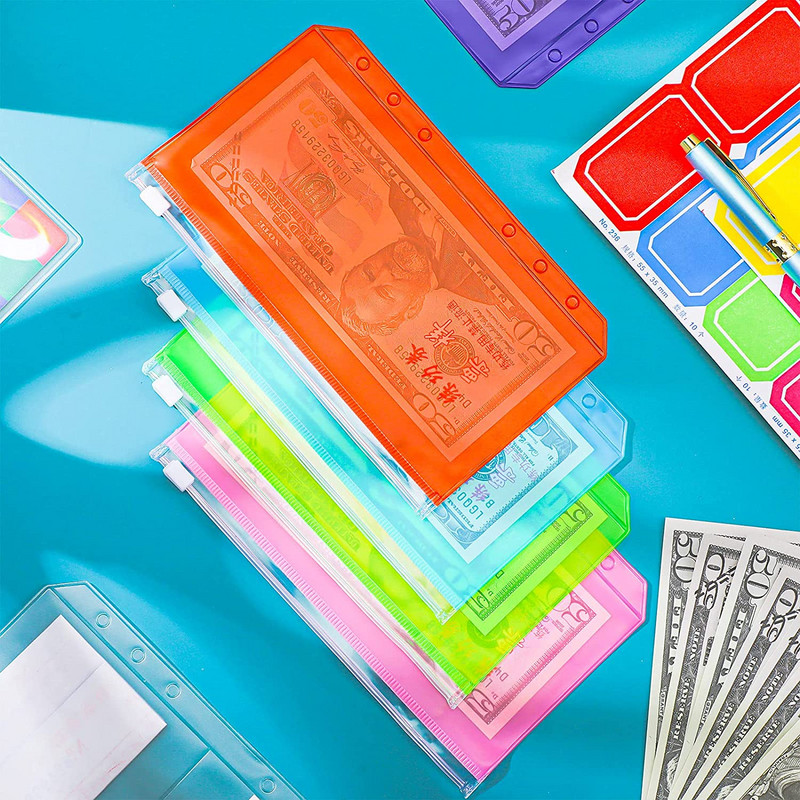 Nova veličina A6, džep za registrator, šarena bilježnica, torbica s patentnim zatvaračem, vodootporna PVC torba s listovima, kuverta za gotovinu, držač novčanica