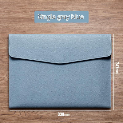 A4 Papirna prijenosna kožna torba za fascikle Modna torba za fascikle Gumb za podebljavanje Vodootporan Poslovni uredski dokumenti Upravljanje pohranom