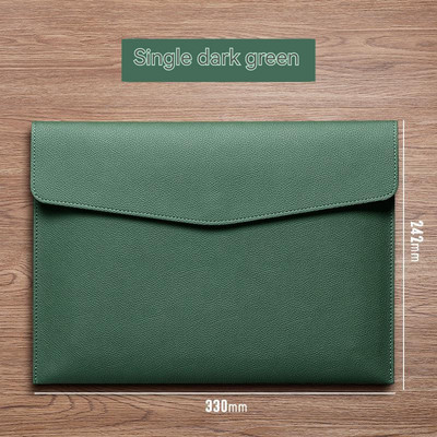 A4 Papirna prijenosna kožna torba za fascikle Modna torba za fascikle Gumb za podebljavanje Vodootporan Poslovni uredski dokumenti Upravljanje pohranom