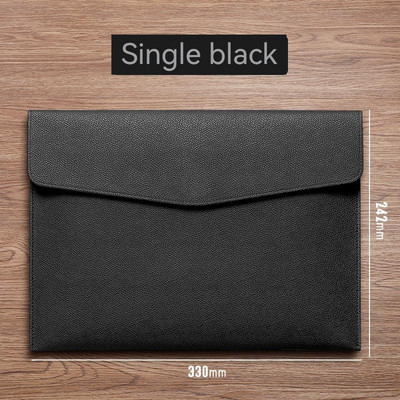 A4 Papirna prijenosna kožna torba za fascikle Modna torba za fascikle Gumb za podebljavanje Vodootporan Poslovni uredski dokumenti Upravljanje pohranom